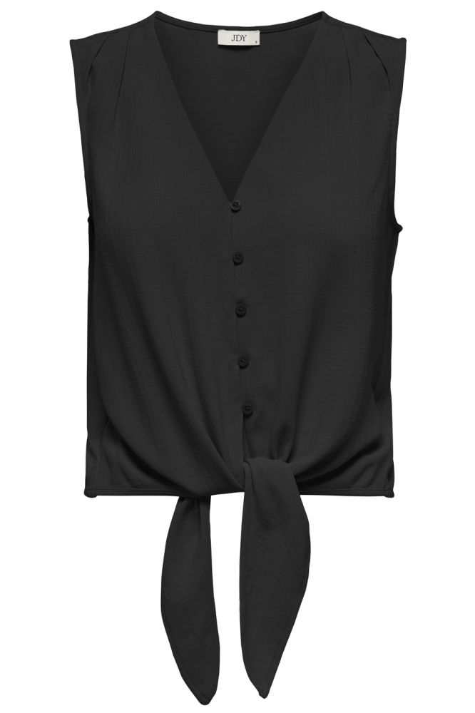 JDYMIAMI S/L TIE SHIRT WVN 15347396 BLACK